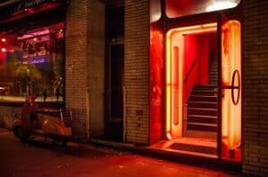 bar and nightclub outside entrance