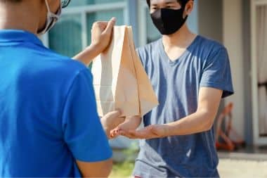 handing over food delivery in Pennsylvania