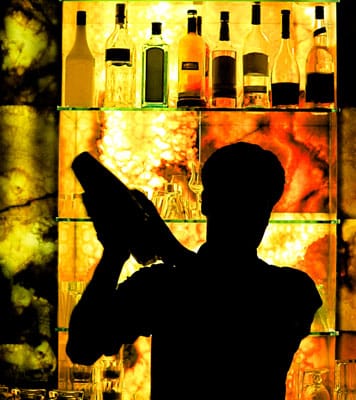 Silhouette of a Classic Barman
