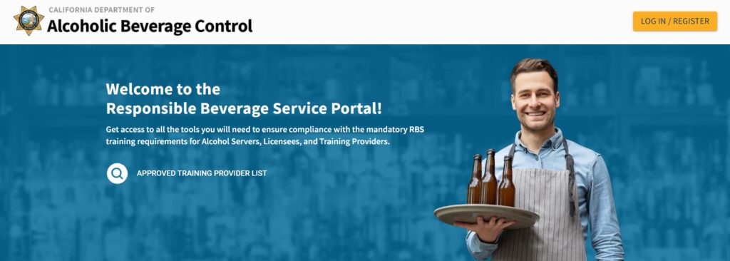 California Alcoholic Beverage Control approved RBS training provider