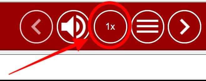 Audio control and speed of voiceover in Serving Alcohol course