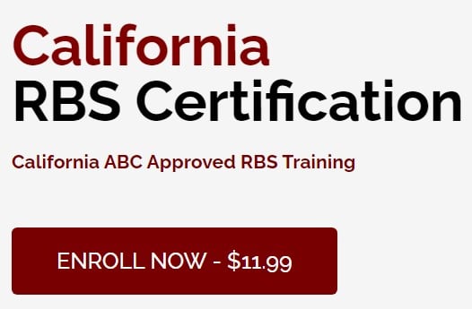 RBS training for your California RBS certification